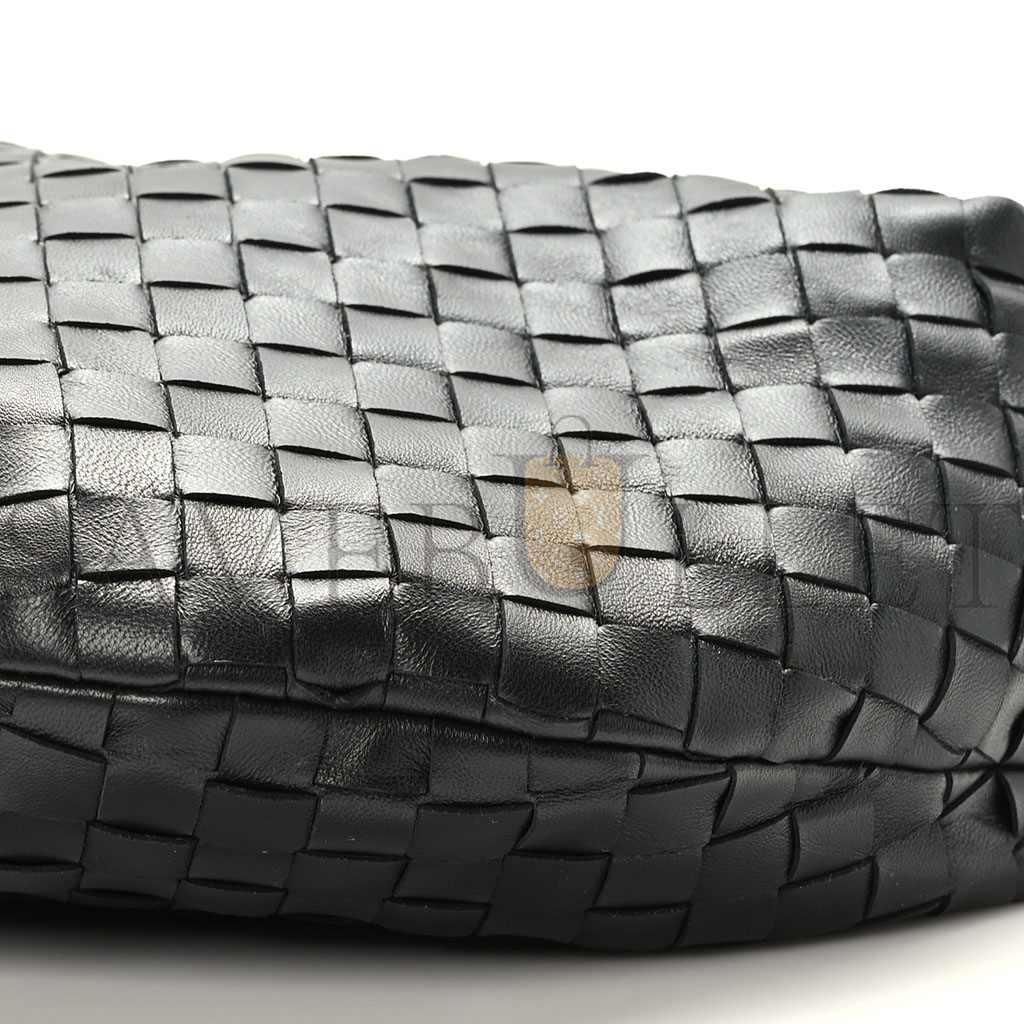 BOTTEGA VENETA NAPPA INTRECCIATO TEEN JODIE HOBO BLACK (36*21*6cm)